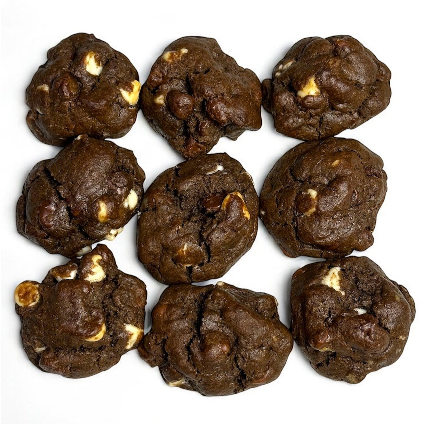 Triple Chocolate Baked Bites Mini Cookies