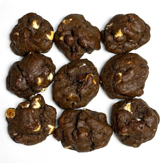 Triple Chocolate Baked Bites Mini Cookies